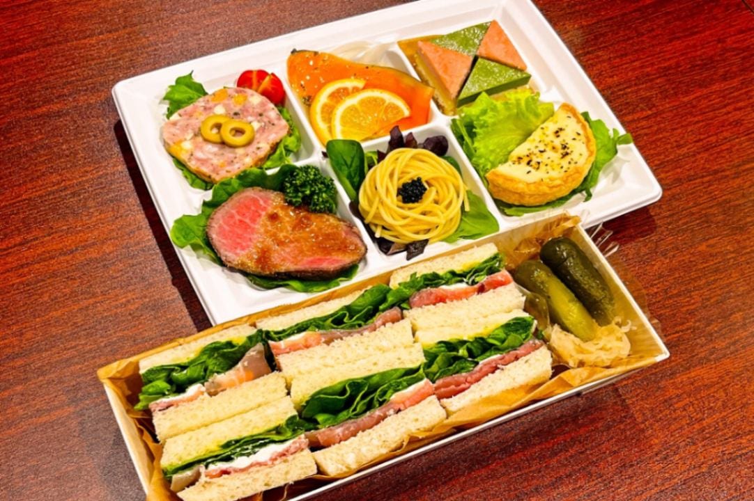 【6種のデリとサンドイッチセット】生ハムクリームチーズサンド