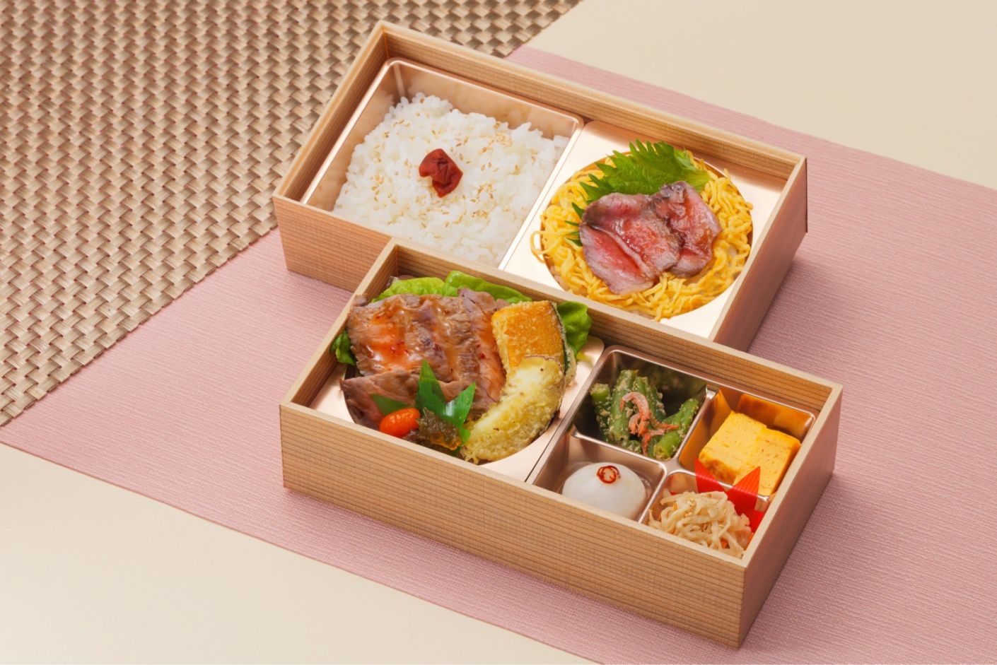 京ノ米と彩り肉重チラシ弁当