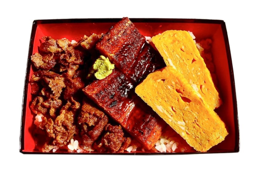 鰻牛三色弁当