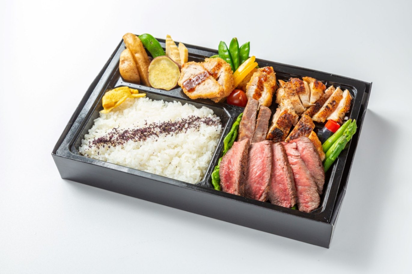 備長炭焼き【阿波牛・阿波尾鶏・阿波豚】肉尽くし阿波のええもん弁当