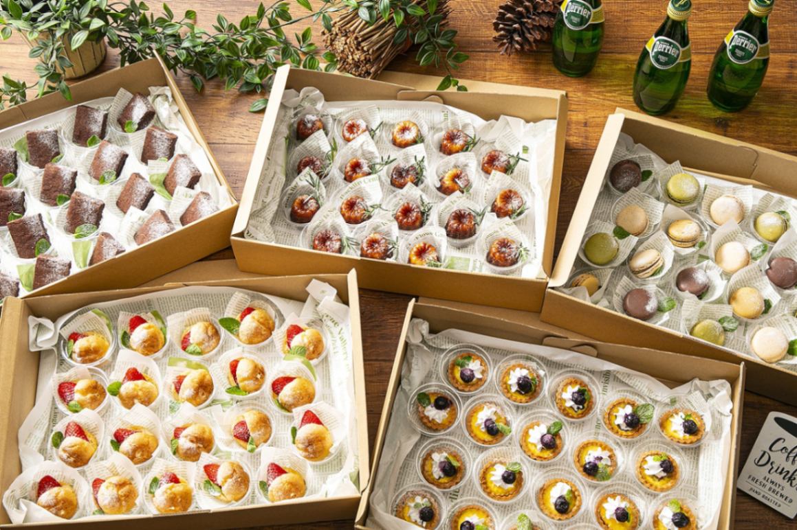 【リフレッシュメントに最適】フレンチスイーツデリバリープラン全5品！