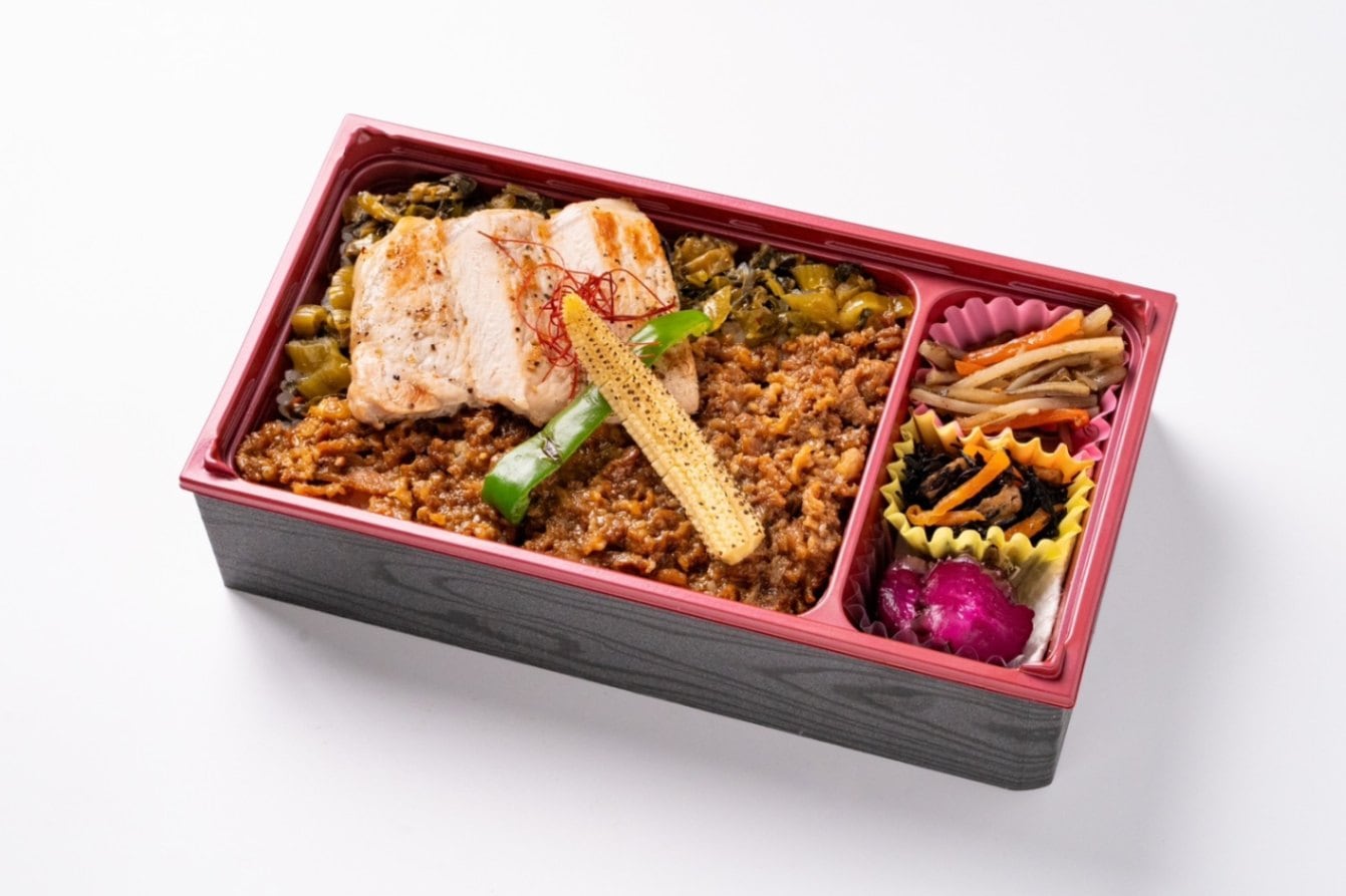 国産豚ロースステーキ塩麹仕立てと牛しぐれ重