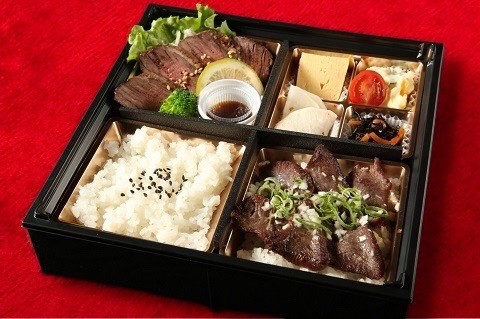 厳選牛ステーキとタン塩