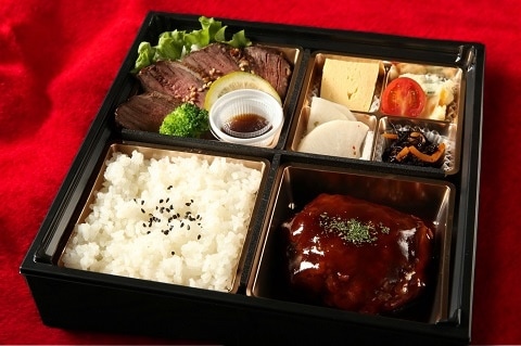 まつりのステーキとハンバーグ