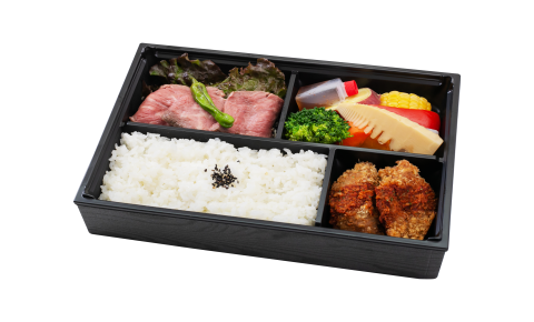 ローストビーフ＆ハラミカツ重 1,620円ver.