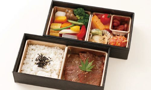 黒毛和牛のハネシタ2段重