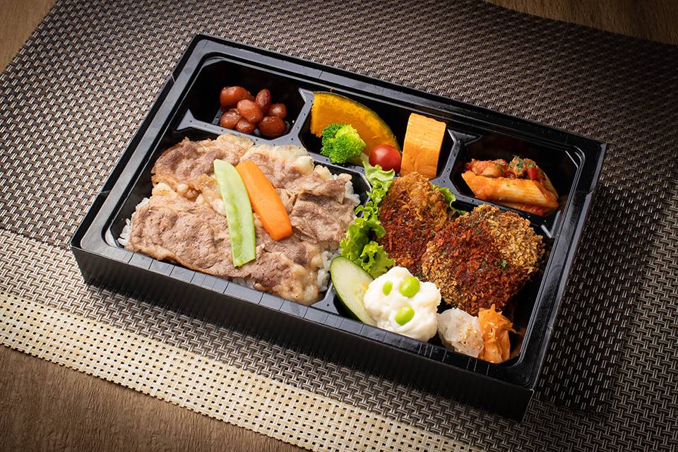 【ECO容器】和牛カルビ&ハラミカツ弁当（弥生）