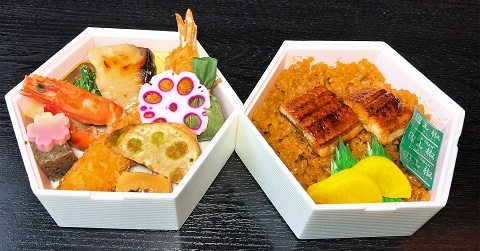 六角二段弁当（うな丼バージョン）