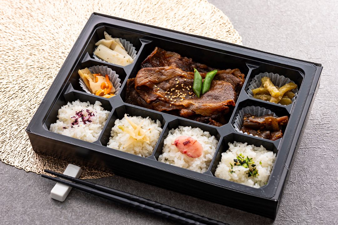 【紙容器】黒毛和牛焼きしゃぶ御膳 竹