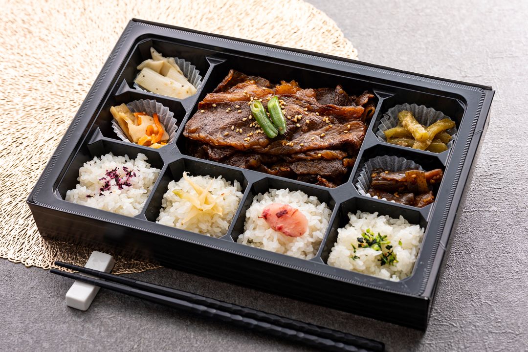 【紙容器】黒毛和牛焼きしゃぶ御膳 松