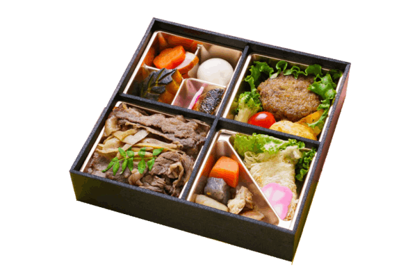 瑠璃（るり）～黒毛和牛のすき焼重と黒毛和牛ハンバーグのお弁当～