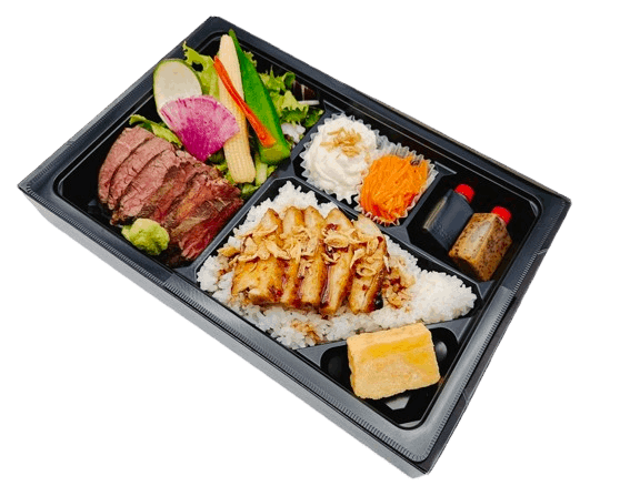 牛ハラミ焼肉弁当（若鶏炙り焼き）