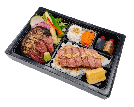 特選牛ロースごはん& ハンバーグハラミ焼肉弁当