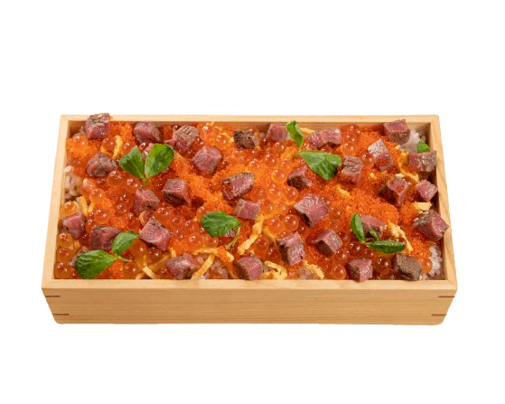 ヒレとイクラのちらし重