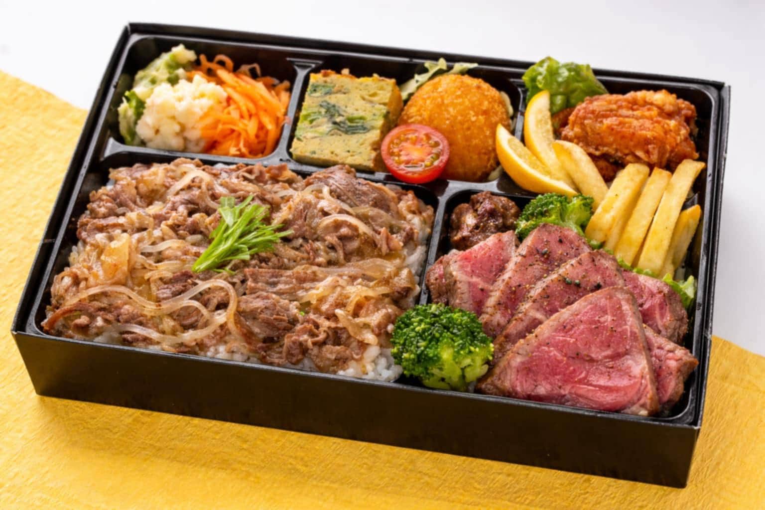 国産牛めしと熟成サーロインステーキ御膳