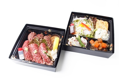 黒毛和牛握り二段弁当2,160円