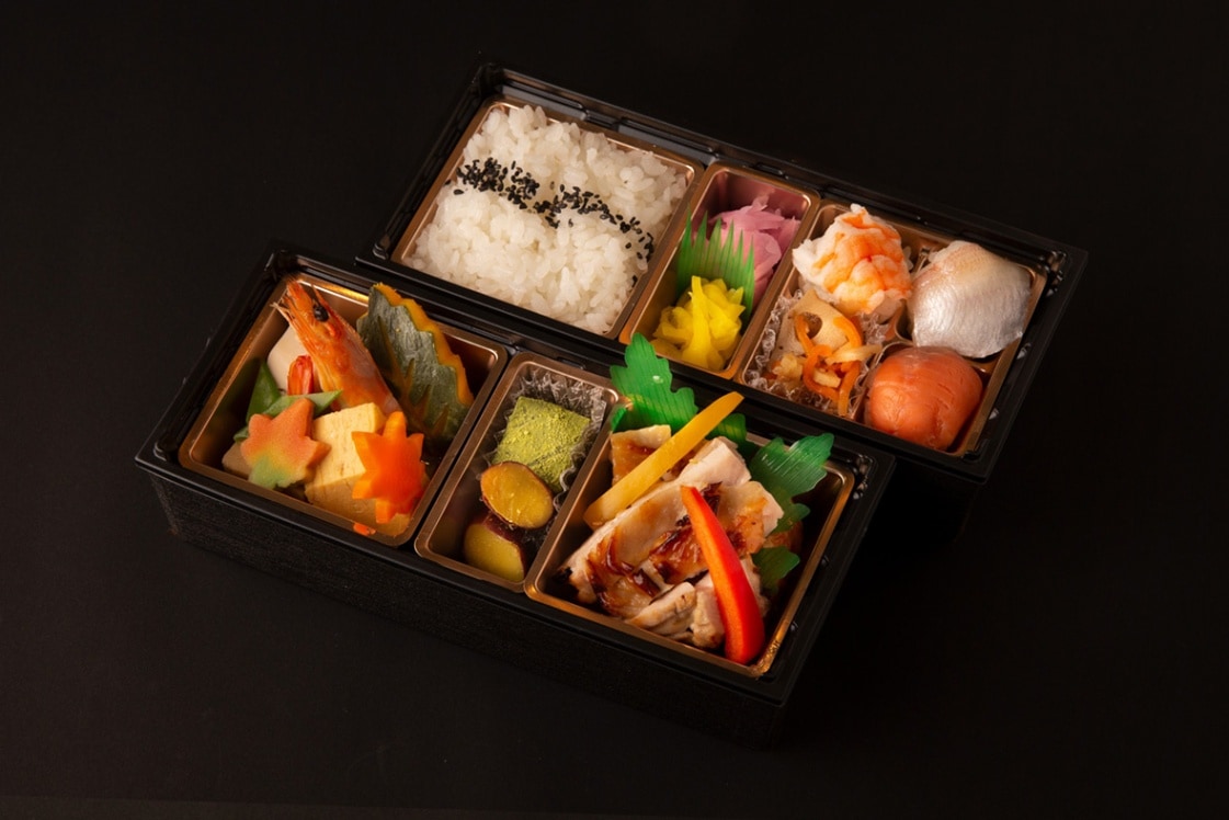 鶏西京焼きと手まり寿司のお弁当