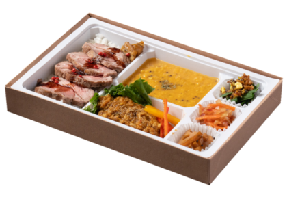 燦のローストラム＆無水チキンカレー弁当