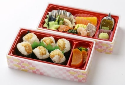 天むす二段弁当