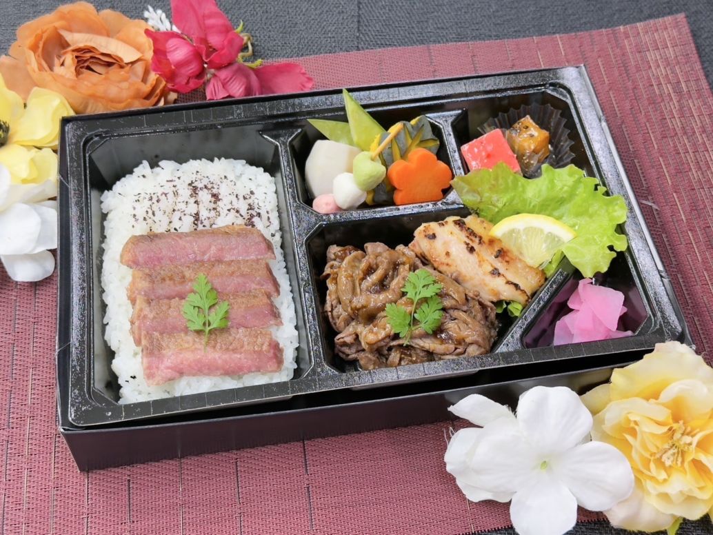 都～みやこ～ A5黒毛和牛焼肉と柔らかステーキ＆鶏肉の西京焼き御膳※ステーキ増量