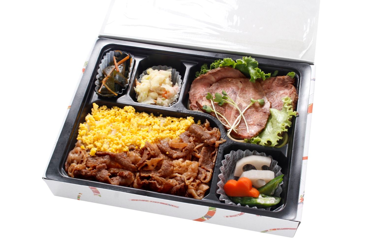 ブリスケ、ローストビーフ弁当