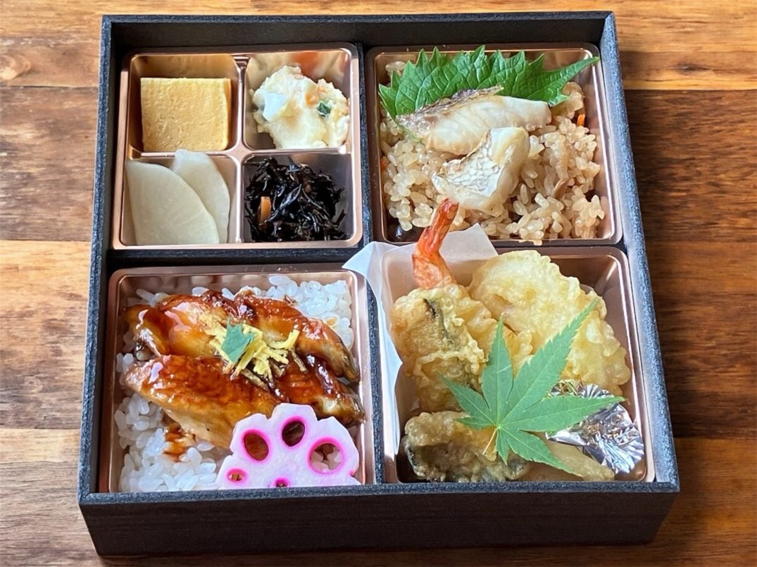 鯛飯の鰻天ぷら御膳