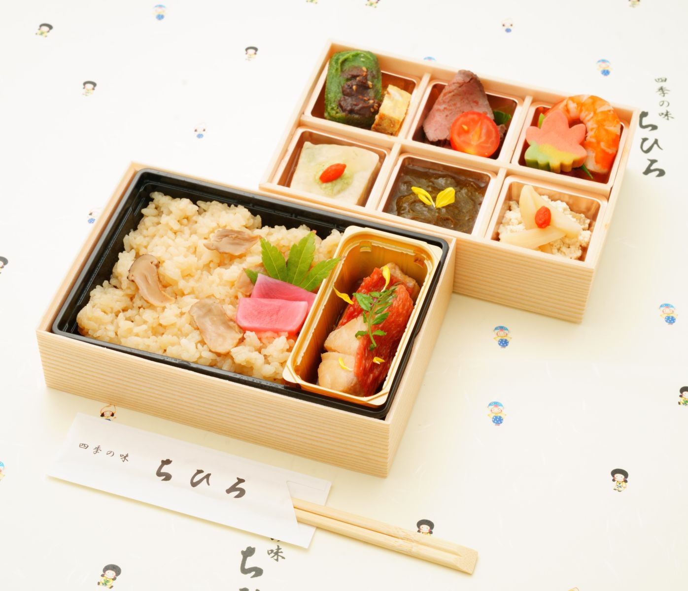 季節の炊き込みと金目の煮付けのお弁当