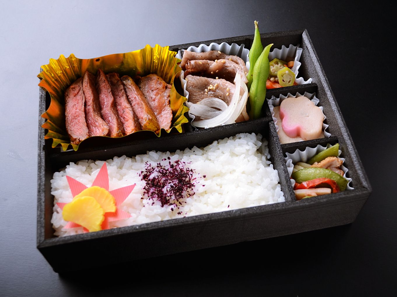 国産牛ランプステーキと和牛ひとくち焼きしゃぶ弁当【製薬・医療機器メーカー様限定弁当】