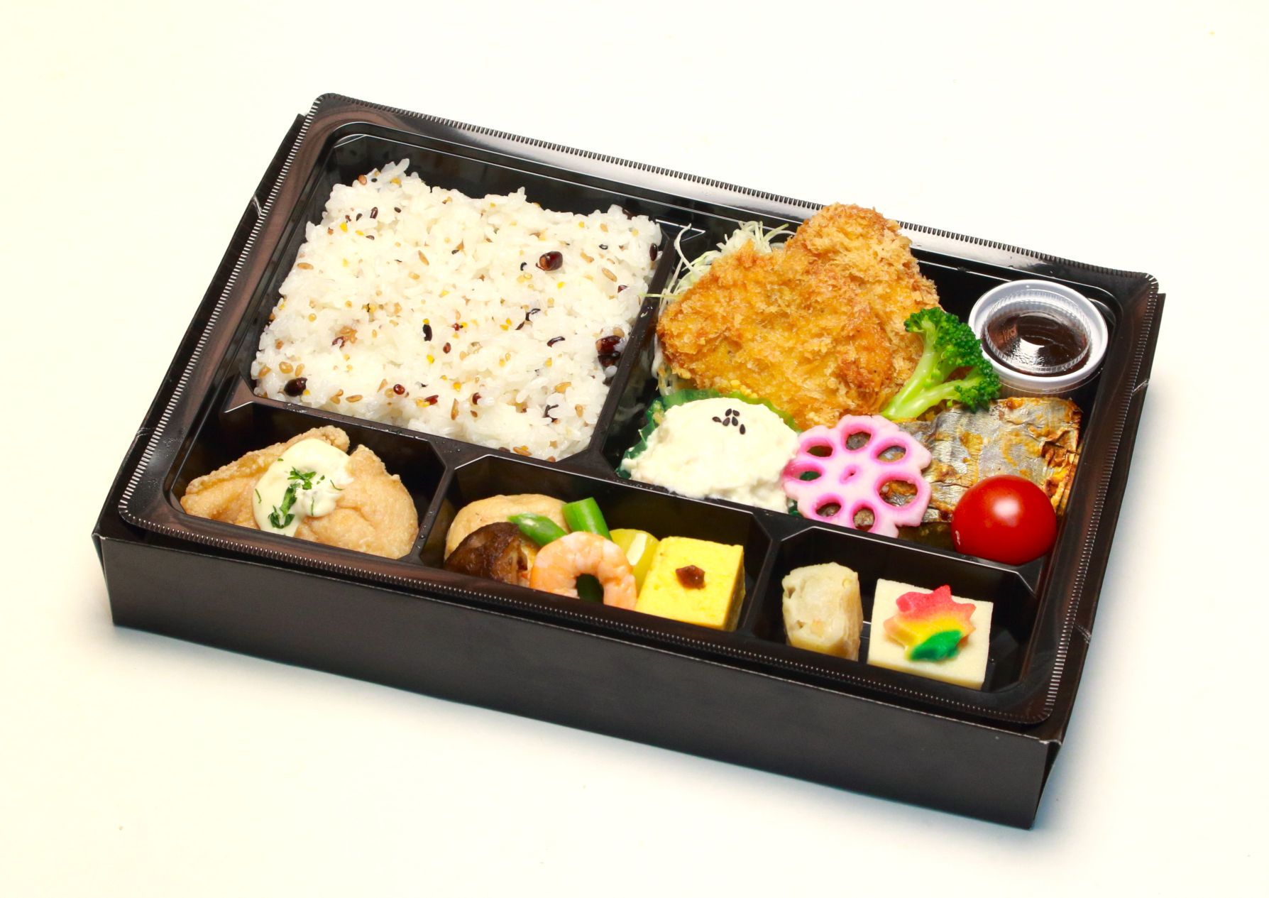 マグロ2枚と鰆西京焼き弁当