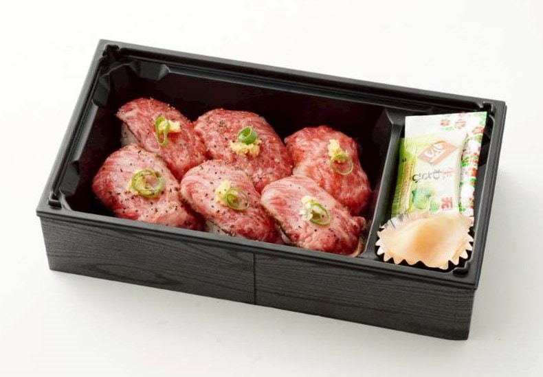 黒毛和牛大トロ＆赤身肉寿司(6貫)