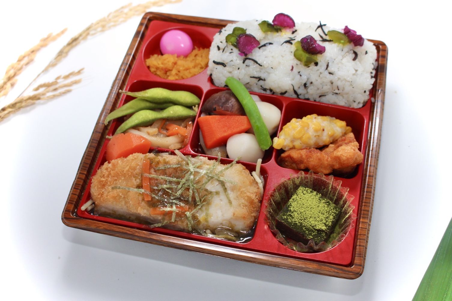 【特製】チキンカツ ～岩海苔の餡をかけて～ [ひじきごはん]