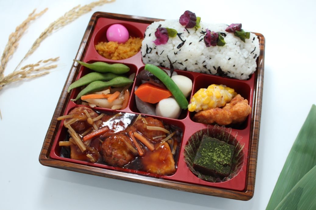 【特製】おろしポン酢肉団子 [ひじきごはん]