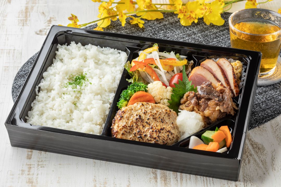 和牛焼肉と手ごね和風ハンバーグ弁当