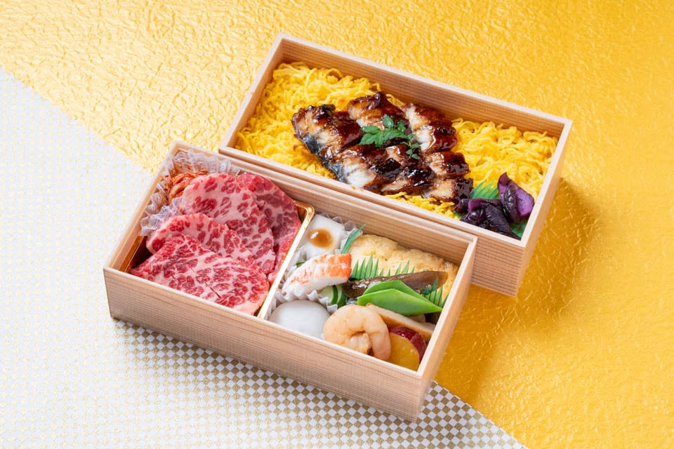 特選焼肉と炭火うなぎの二段重御膳