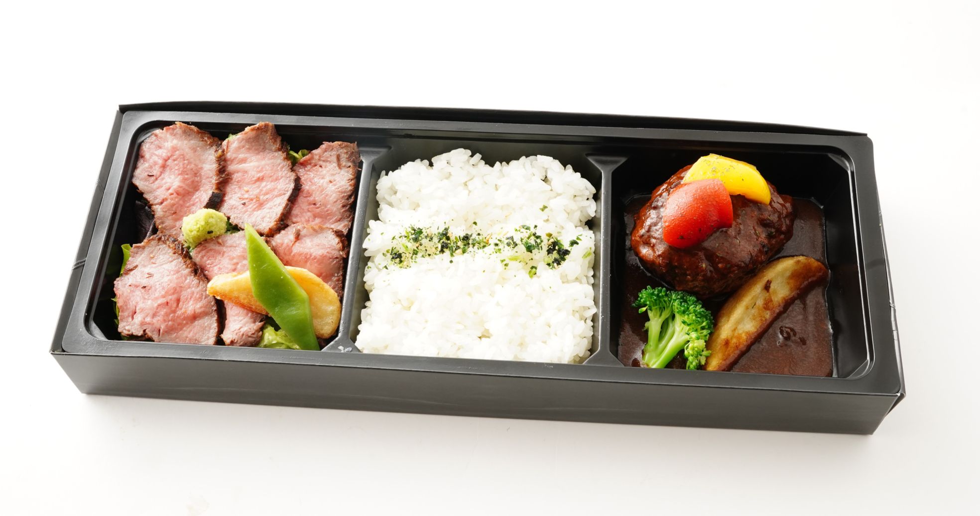 ローストビーフとハンバーグ御膳