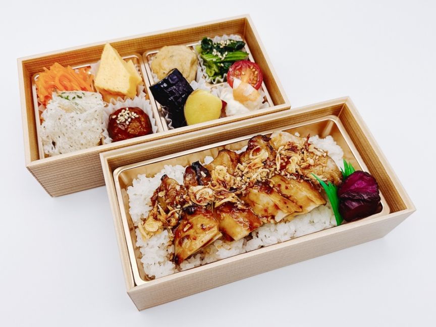 若鶏炙り焼の二段重