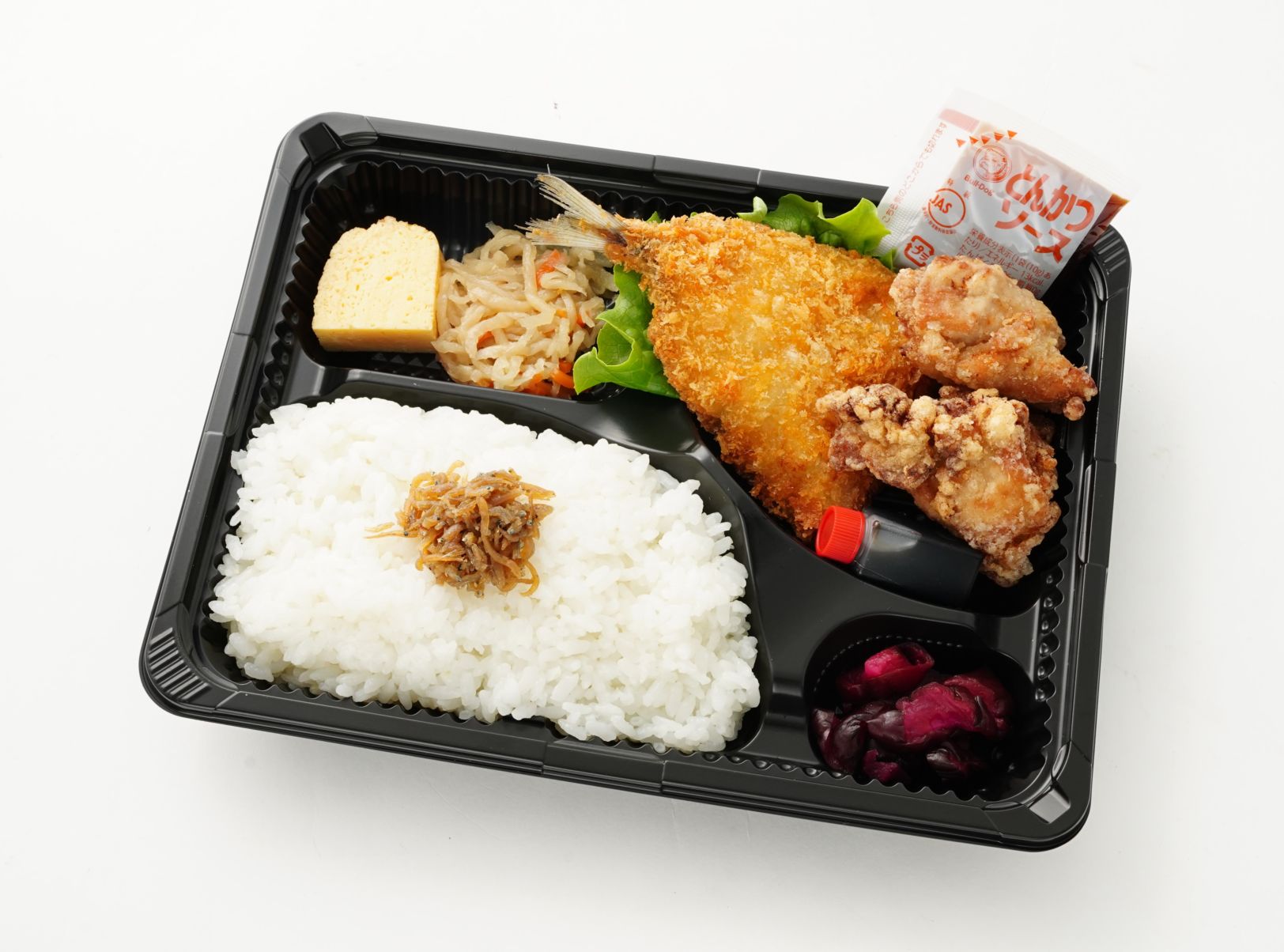 唐揚げ&鯵フライ弁当