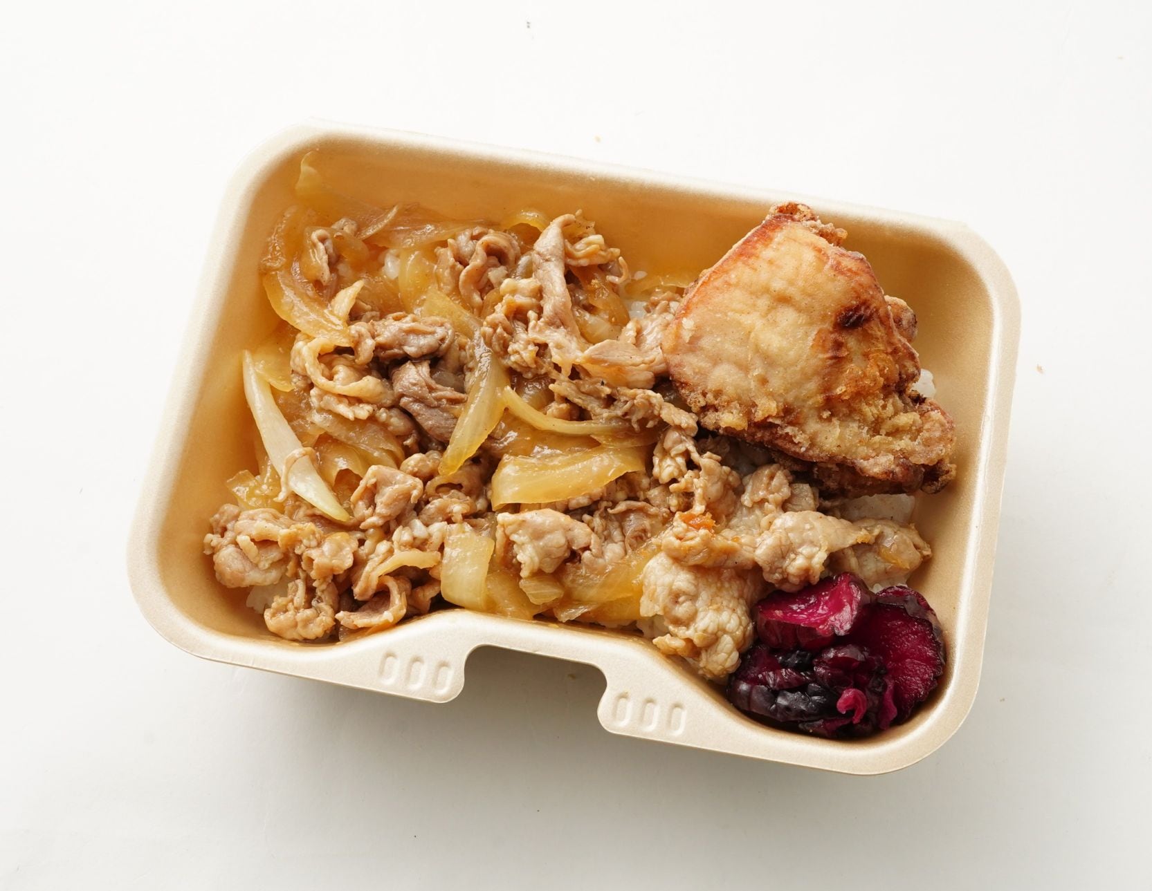 豚焼肉唐揚げ飯