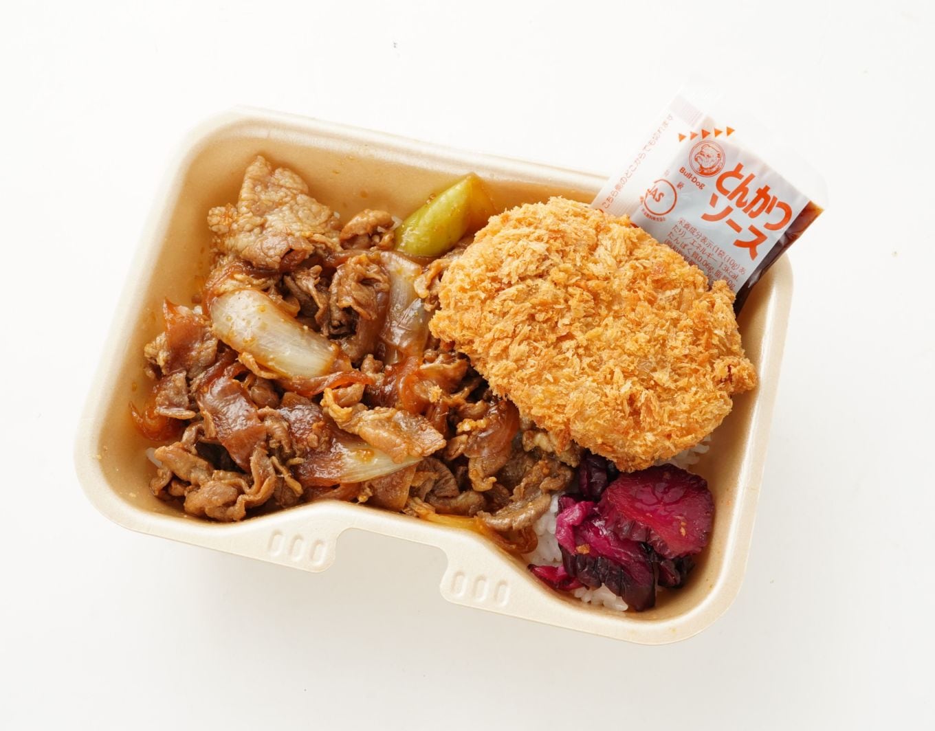 豚生姜焼きコロッケ飯