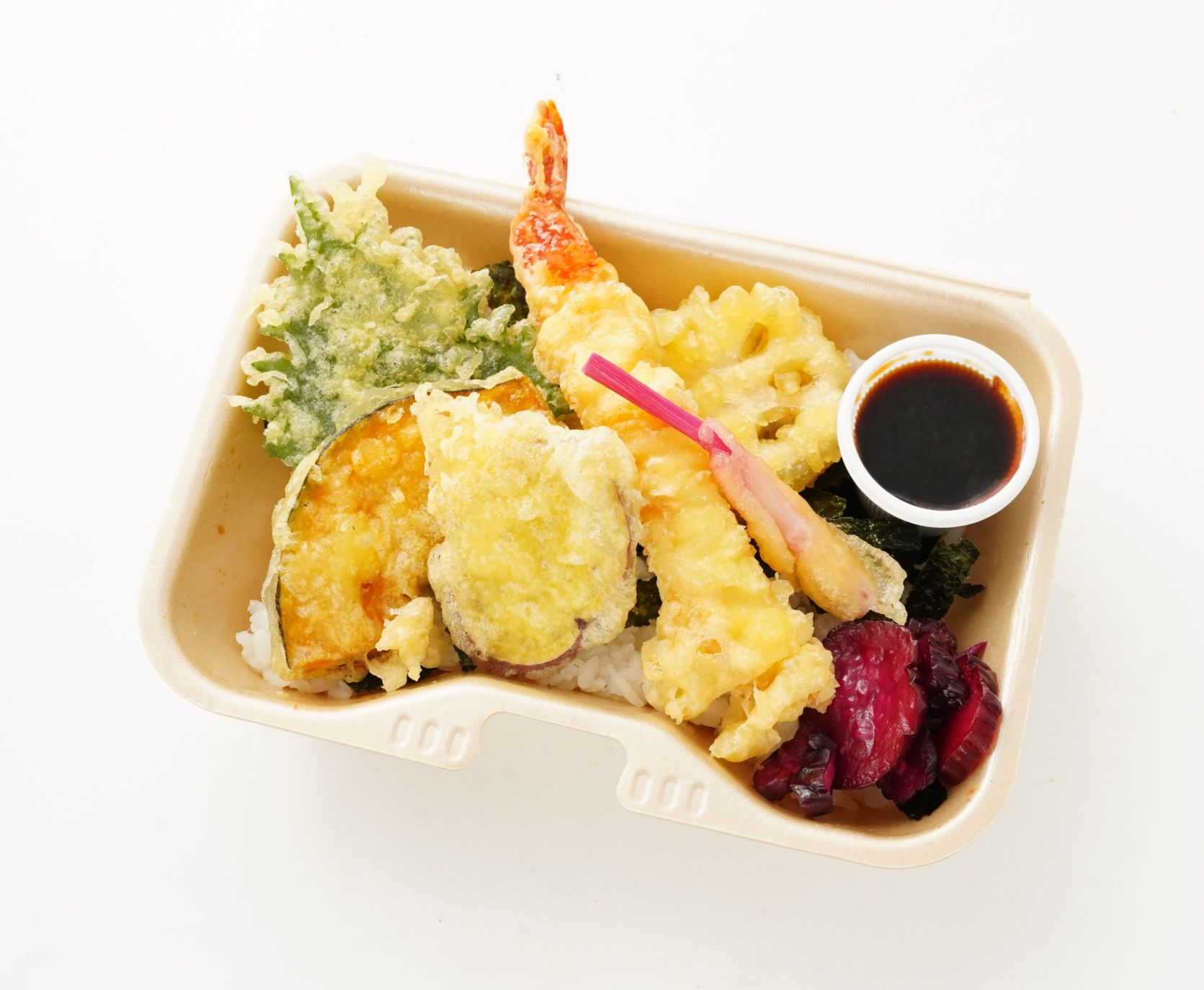秘伝天タレ付海老天ぷら飯BOX