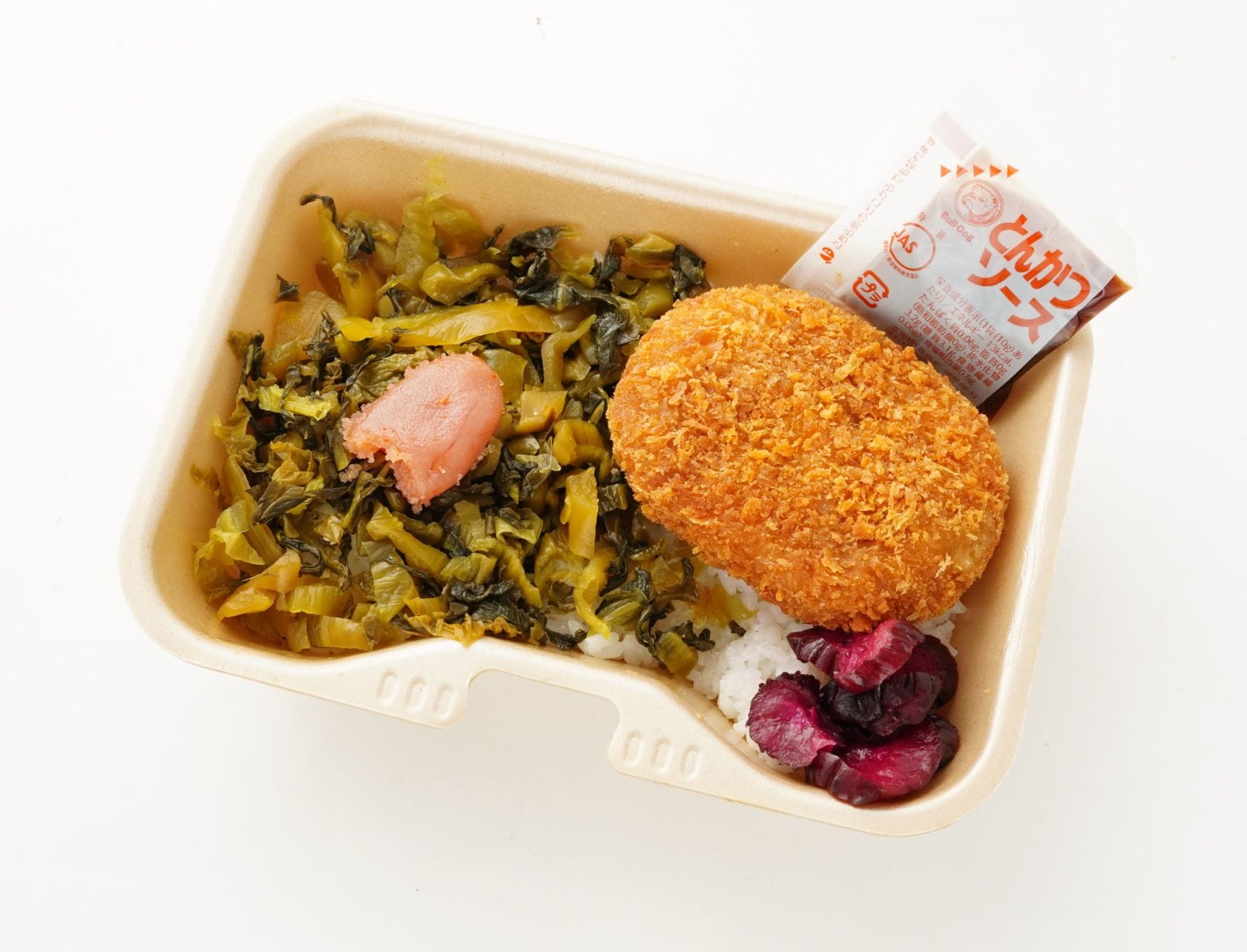明太高菜コロッケ飯