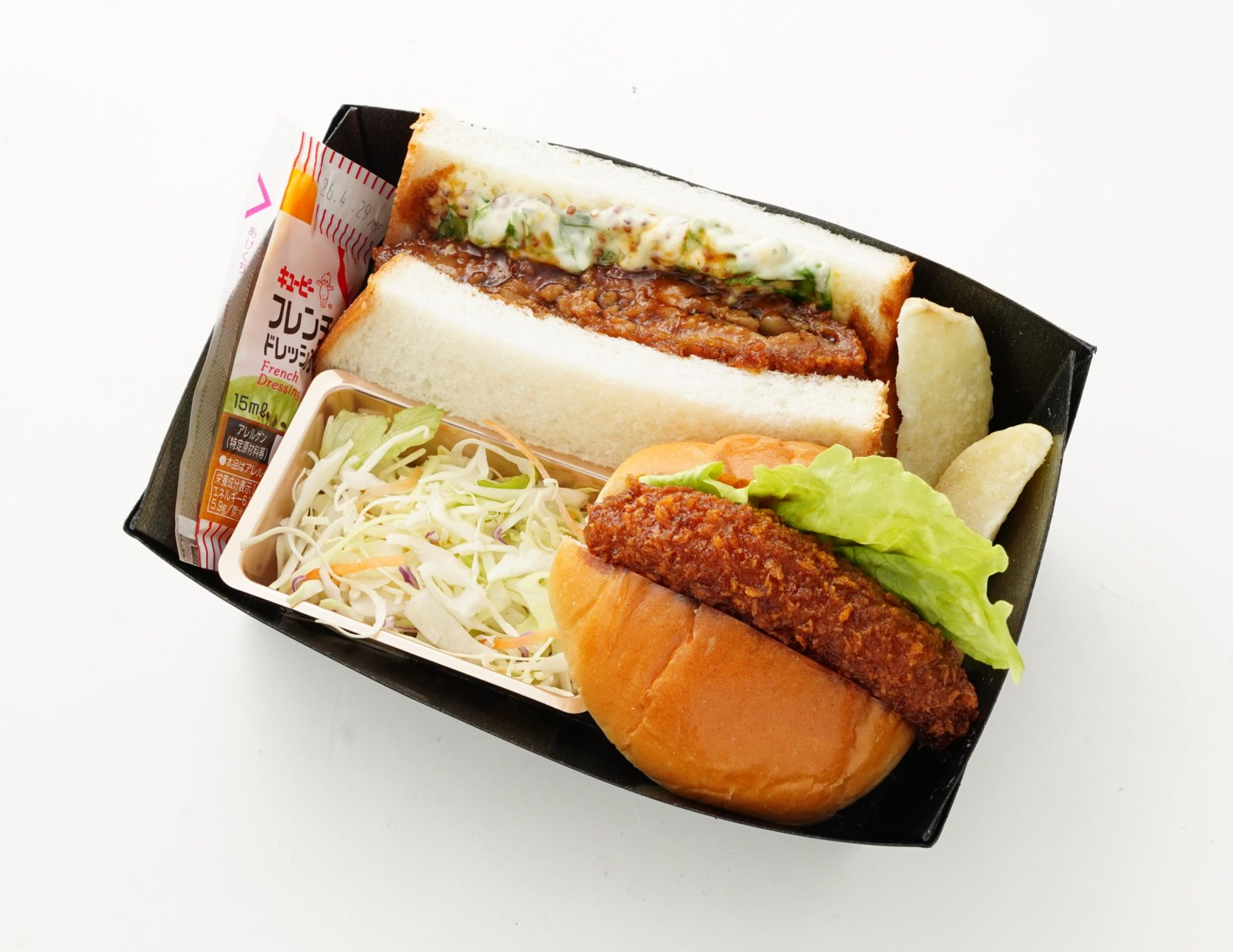 メンチカツサンド＆コロッケロール