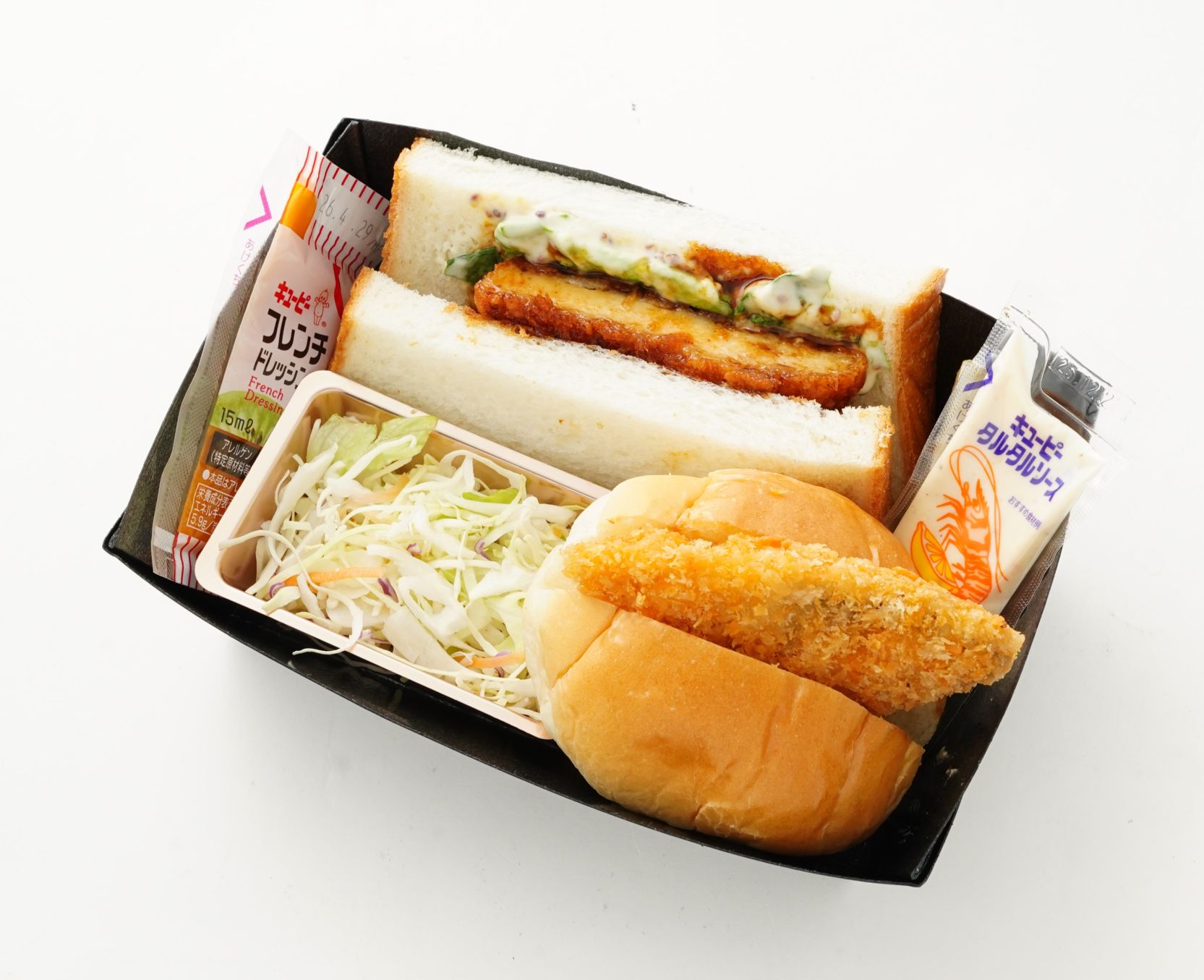 チキンカツサンド＆白身フライロール