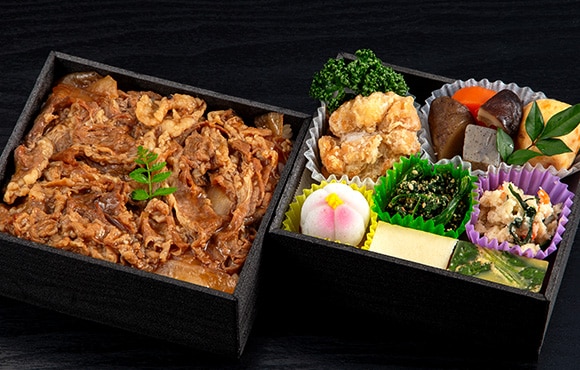 柔らか牛めし二段弁当