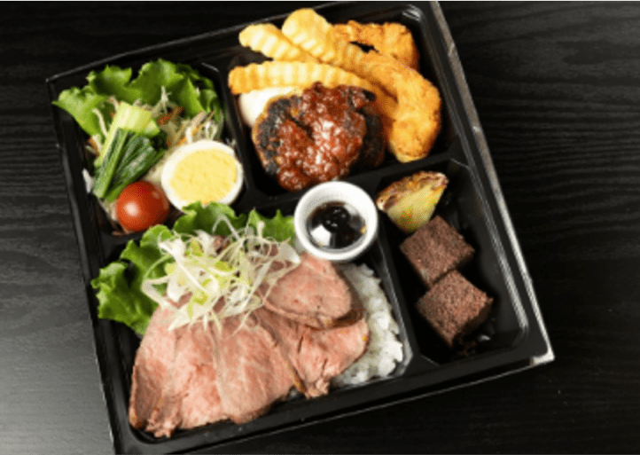 【Renewal】自家製ローストビーフとハンバーグ弁当