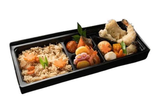 季節の炊き込み御飯の和弁当