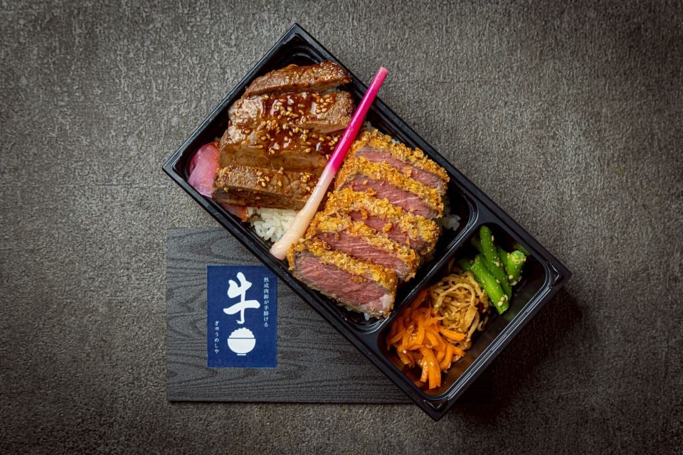 牛かつステーキ丼