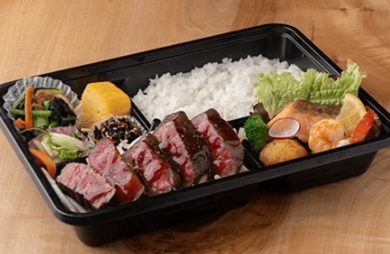 三河産牛うちももステーキ弁当