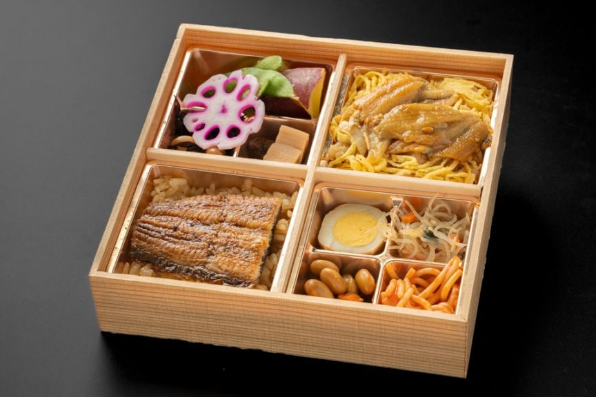 大阪産美陵鰻(蒲焼)とあなごの食べ比べ(一段)