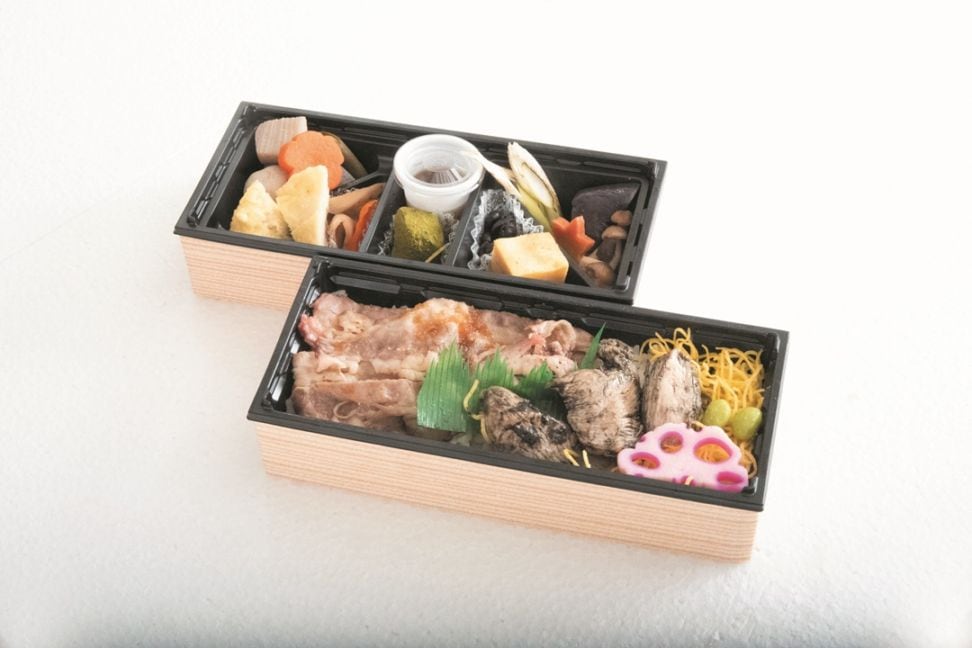 牛焼きしゃぶと鶏の炭火焼き弁当